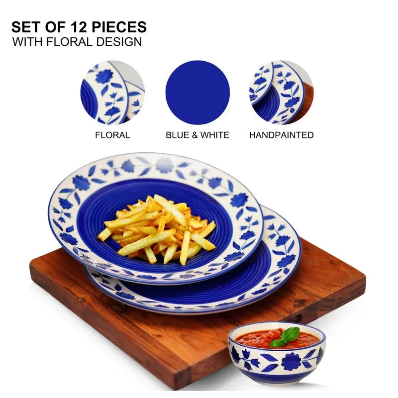Clayora Atelier Ceramic Dining Set (Blue) - 12 Piece Set media 3
