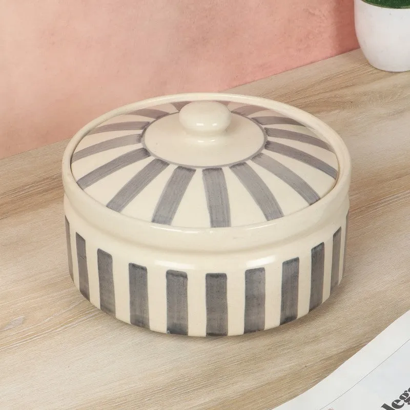 Ceramic Serving Bowls (Grey,White) - 750 mL media 3