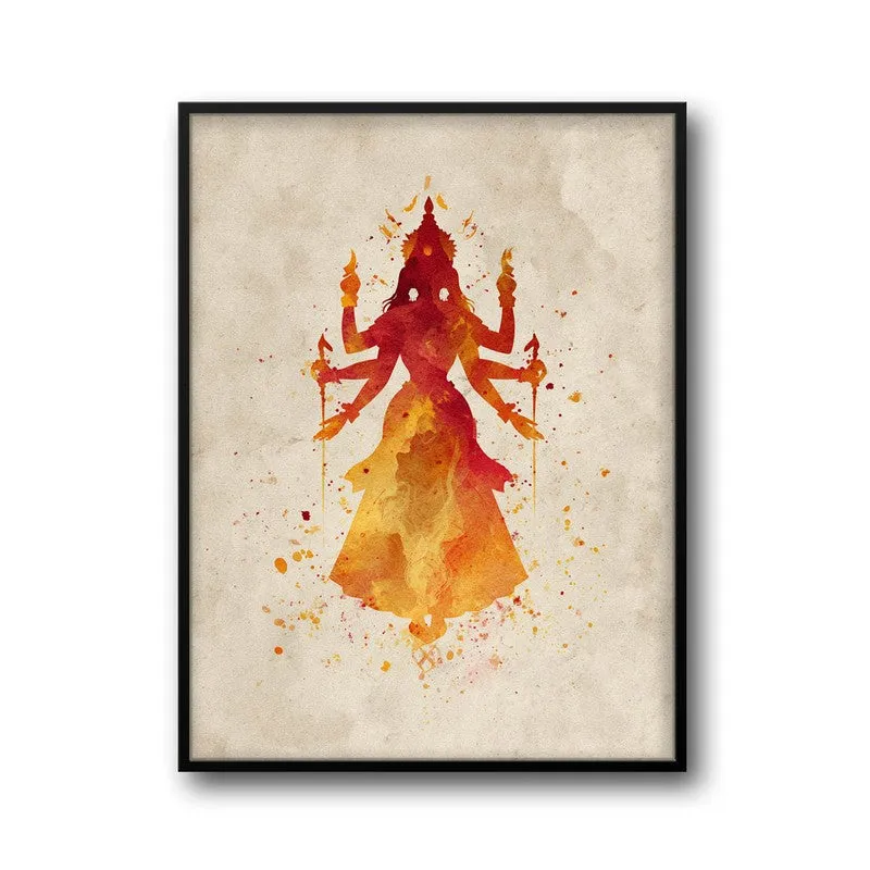 Shakti Swarupa Durga Maa Archival Paper Wall Art media 7