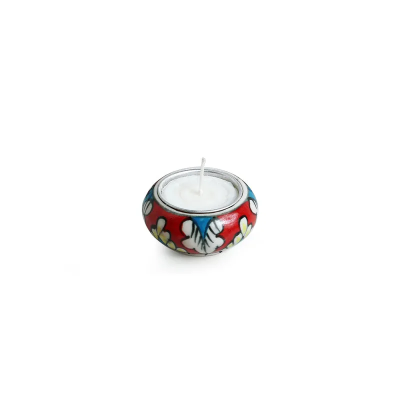 Mughal Shimmer Tealight Candle Holder - Set Of Six media 4