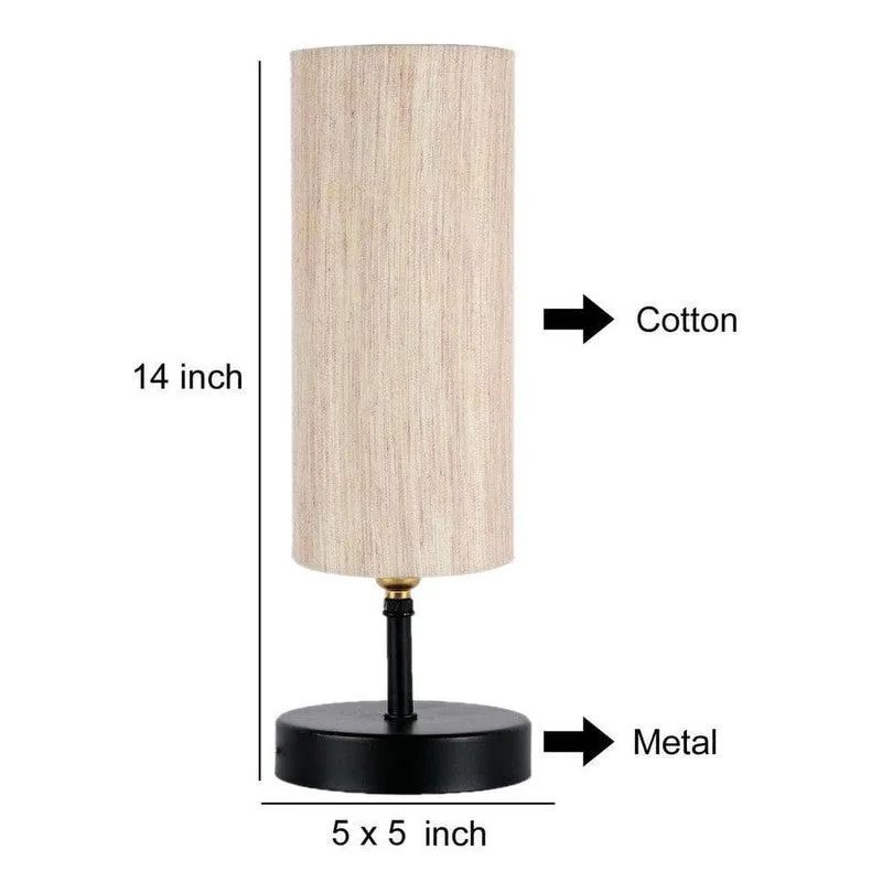 Mini Magic Fabric Table Lamp - Beige,Black media 7