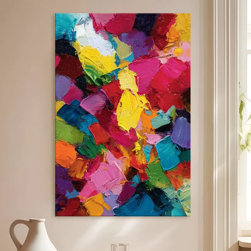 Vivid Chaos Abstract Canvas Wall Art media 4