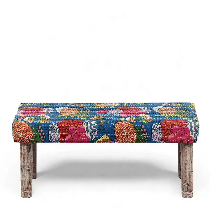 Evaro Sheesham Wooden Bench - Multicolor media 4