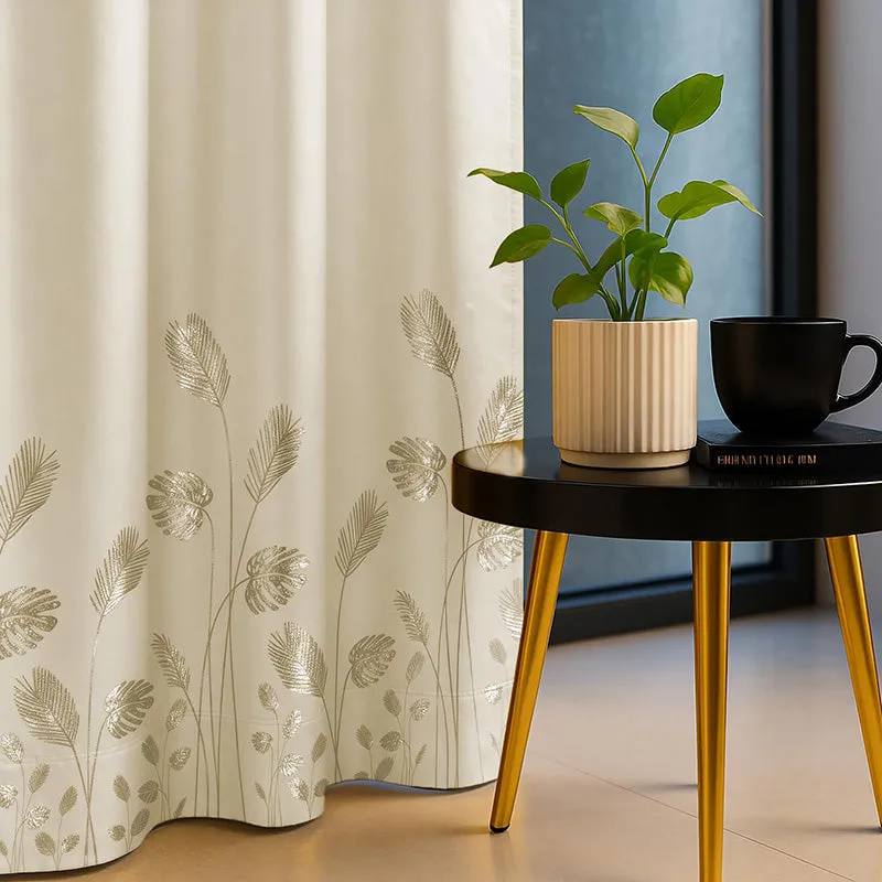 Aurika Cotton Curtain - Beige media 1