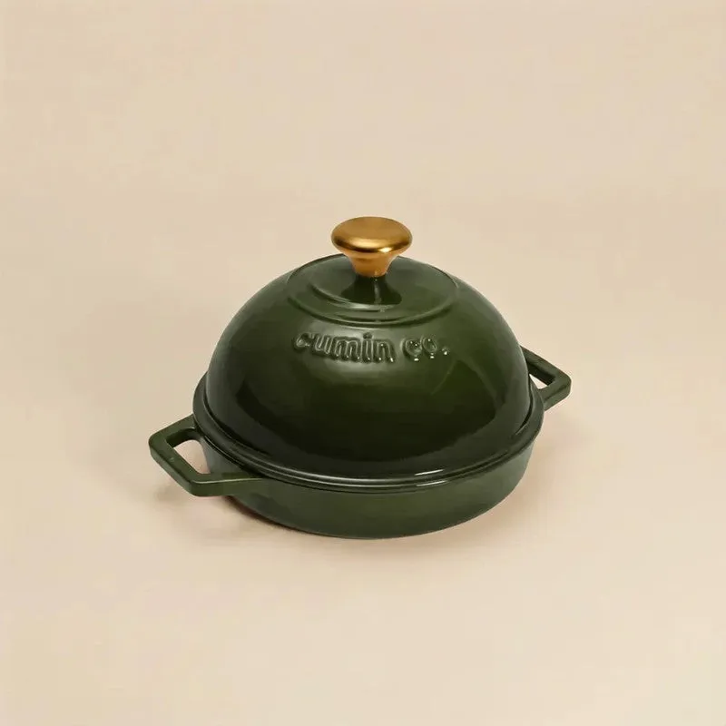 Cumin Co Enamel Cast Iron Bread Oven (Green) - 1000 mL media 3