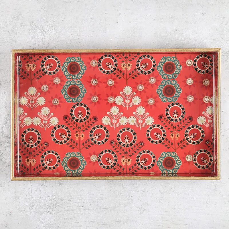 India Circus Adah Serving Tray media 4