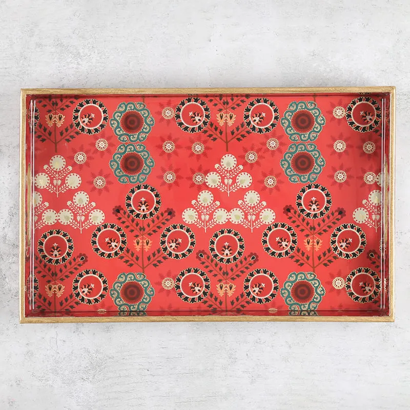 India Circus Adah Serving Tray media 4