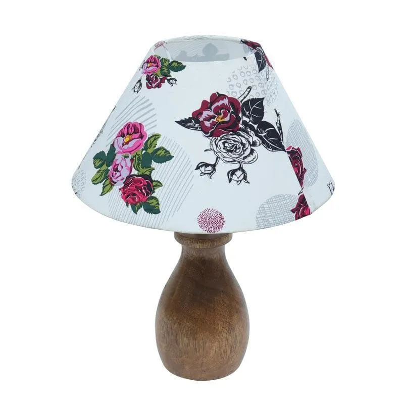 Blossom Dovel Pot Fabric Table Lamp - Multicolor media 4