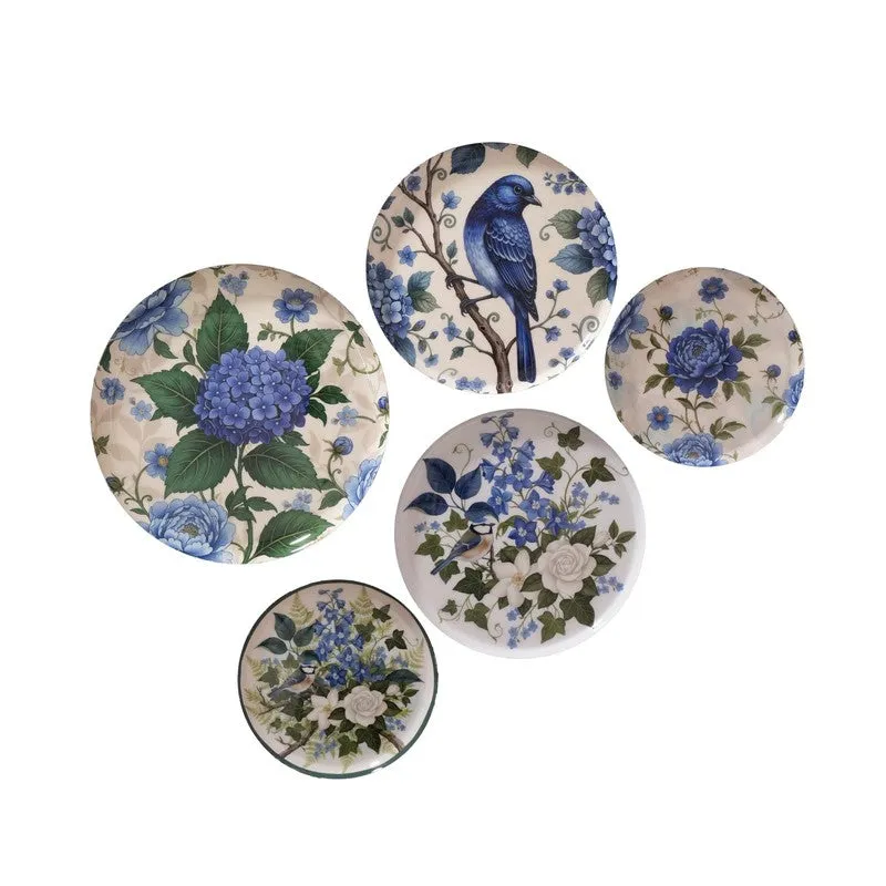 Serene Birdsong Wall Plates - Set of Five media 4