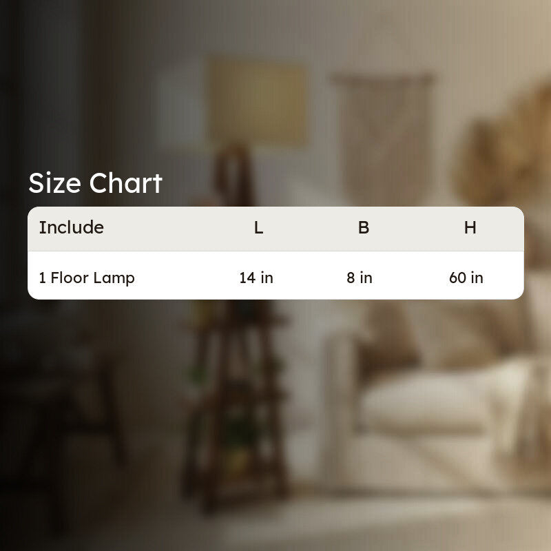 Brontis Shelf Wooden Floor Lamp media 9