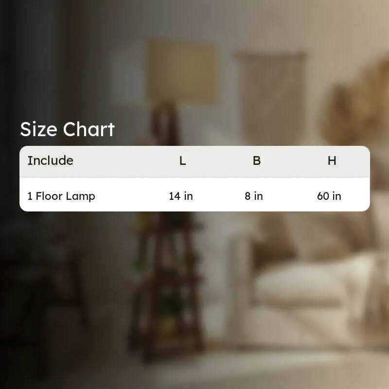 Brontis Shelf Wooden Floor Lamp media 9