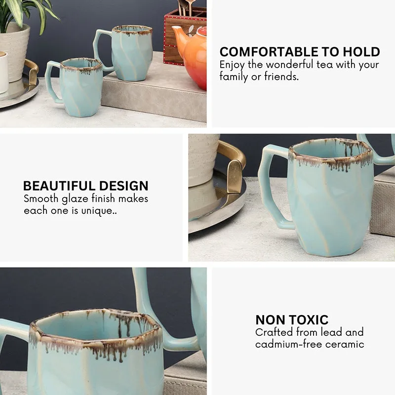 Casablanca Ceramic Tea Cup (250 mL Each) - Set of Two media 5