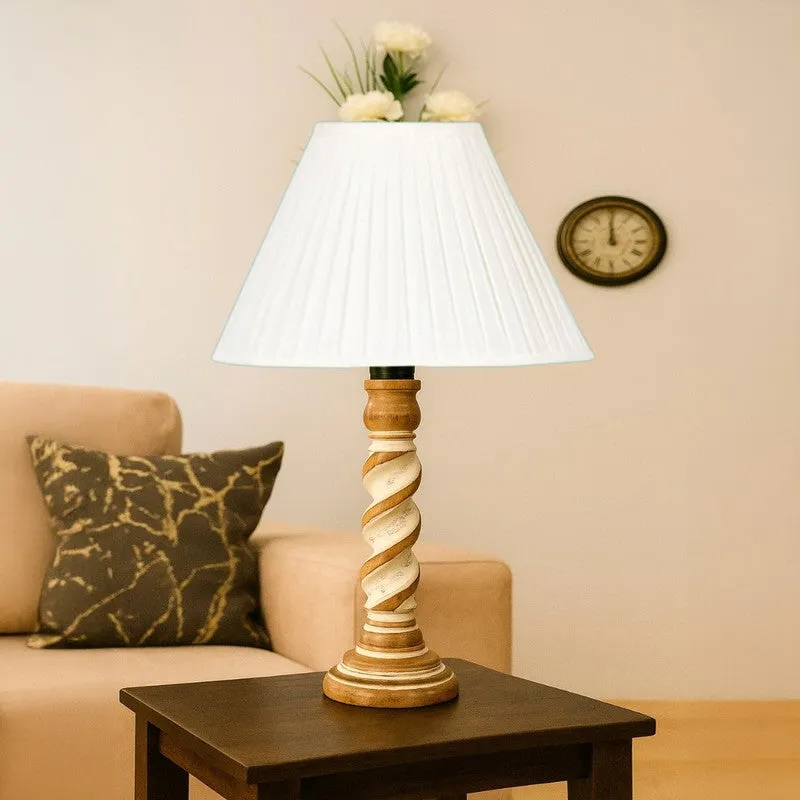 Modera Zyno Wooden Table Lamp - White media 4