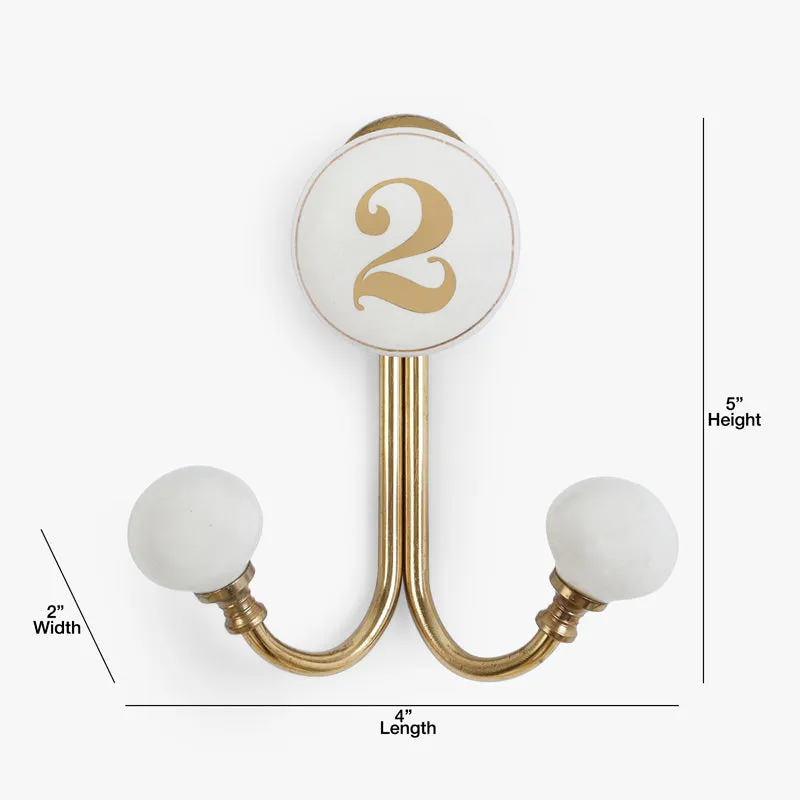 Numerical 2 Filigree Wall Hook media 5