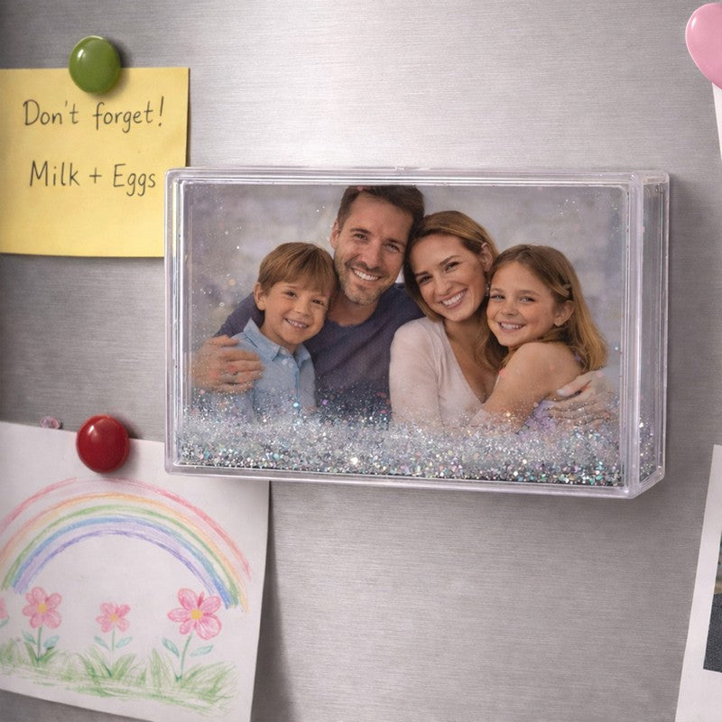 Made for the Sea Glitter Photo Frame With Fridge Magnet