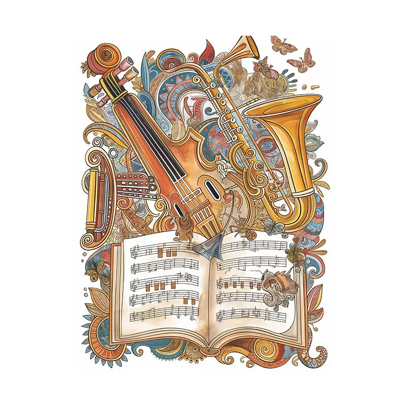 Sax & Jazz Wall Painting media 4