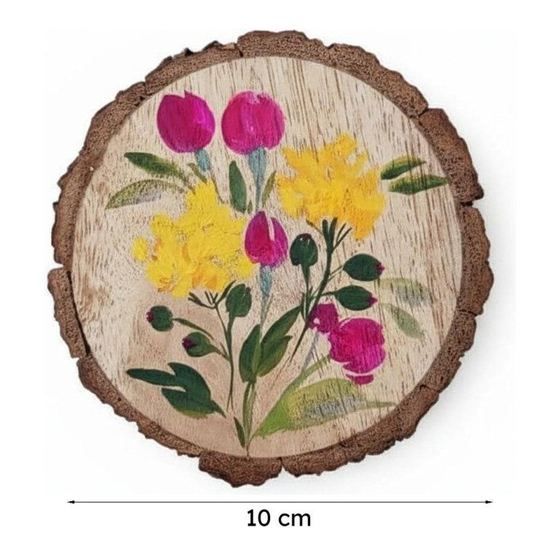 Lavender Lume Fuse Handpainted Coaster -  Set Of Four media 7