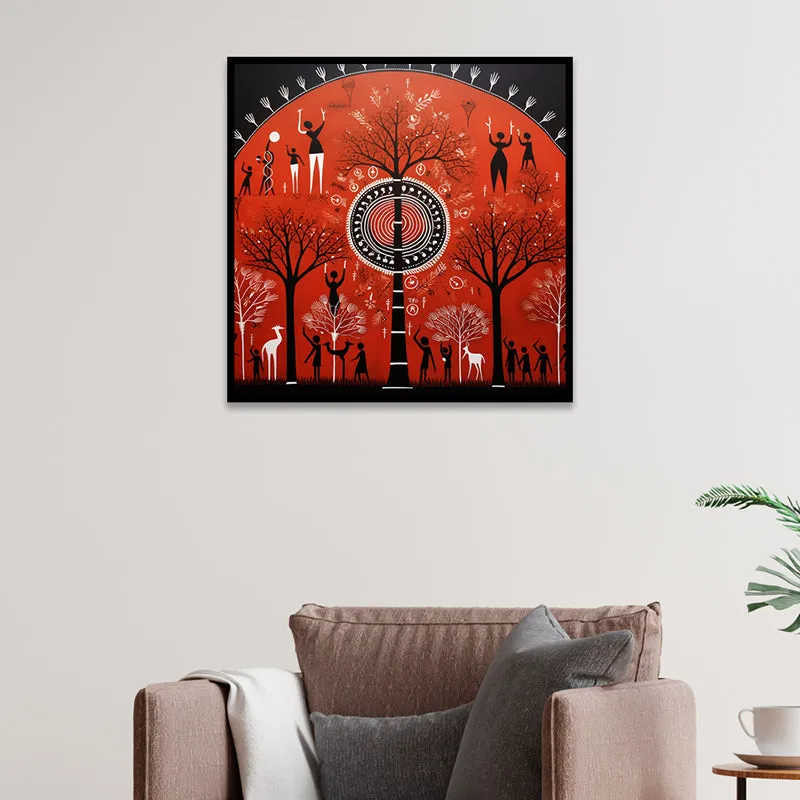 Scarlet Tribe Canvas Wall Art With Frame media 5
