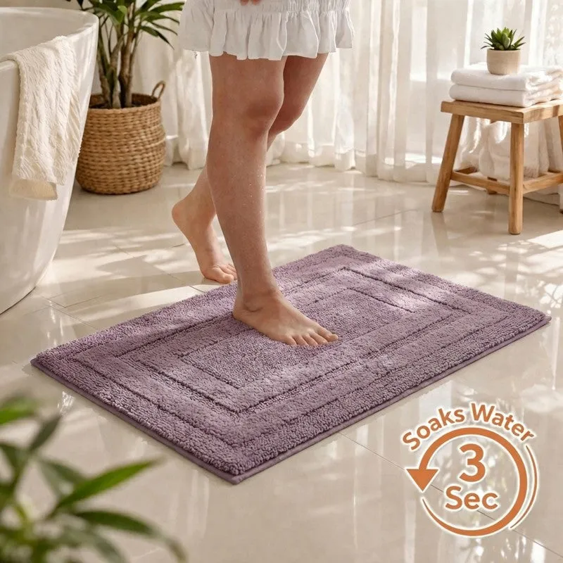 Aqualoom Anti skid Bath Mat  - Purple media 1