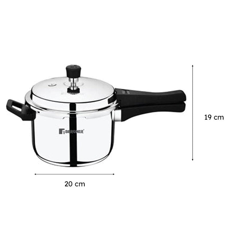 Bergner Stainless Steel Pressure Cooker With Outer Lid - 3000 mL media 7