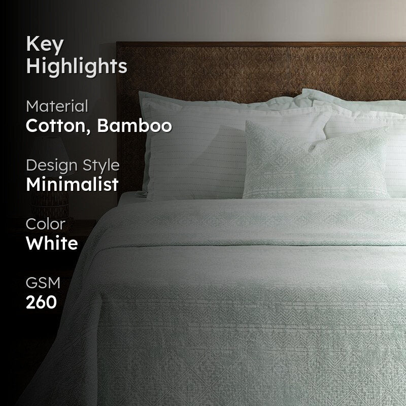 Nordic Calm Bed Cover - Sage Green media 2