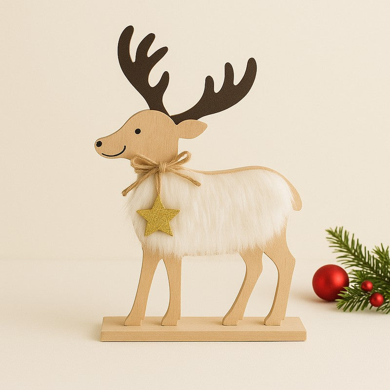 Frosted Reindeer Holiday Showpiece media 4