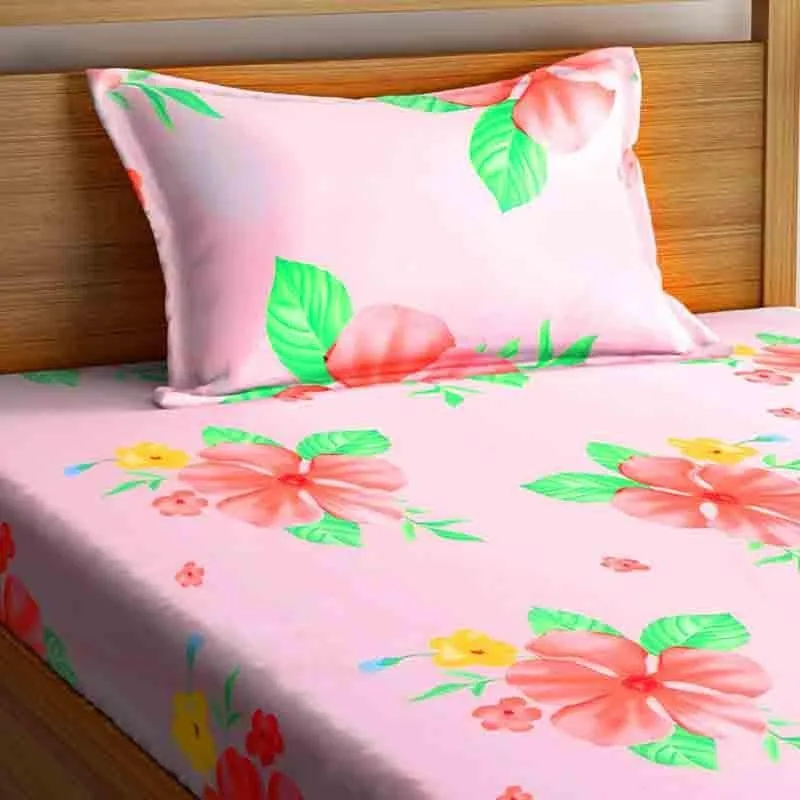Hibiscus Bedsheet - 130 GSM media 3