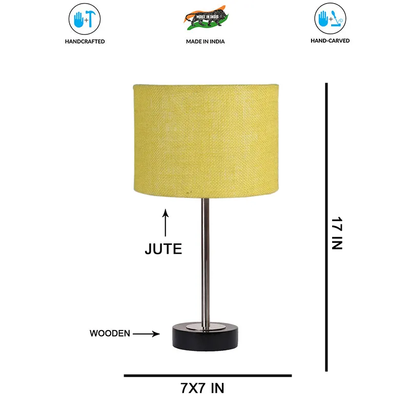 Sienna I Rodin Wooden Table Lamp - Yellow,Silver,Black media 7