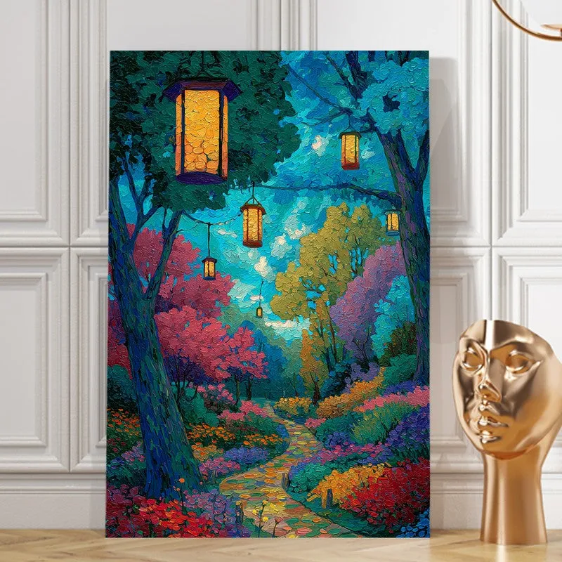 Enchanted Lantern Forest Canvas Wall Art media 8