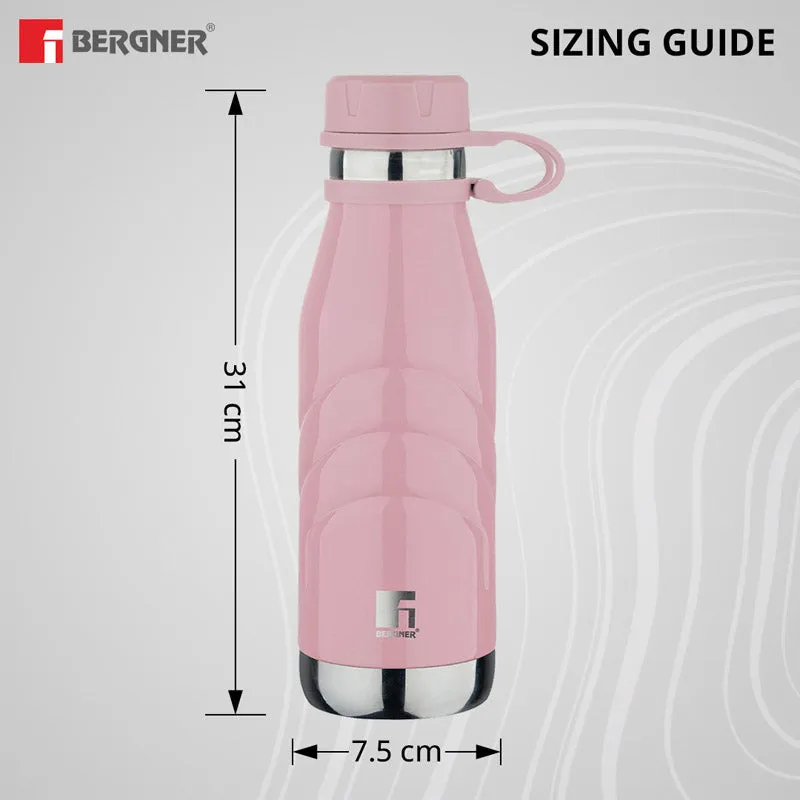 Bergner Walking Aqua Flex Thermosteel Hot And Cold Flask (Pink) - 1000 mL media 5