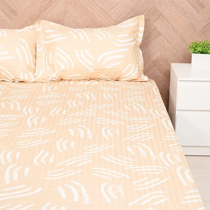 Autumn Bliss Cotton Bedsheet (Yellow) - 200 TC media 4