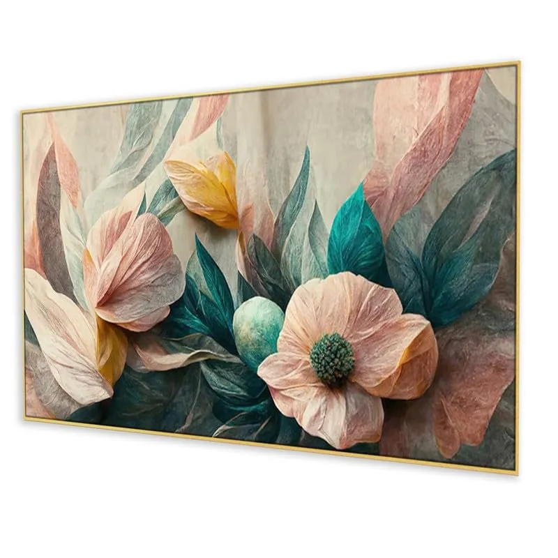 Velvet Petal Canvas Wall Painting With Frame media 5
