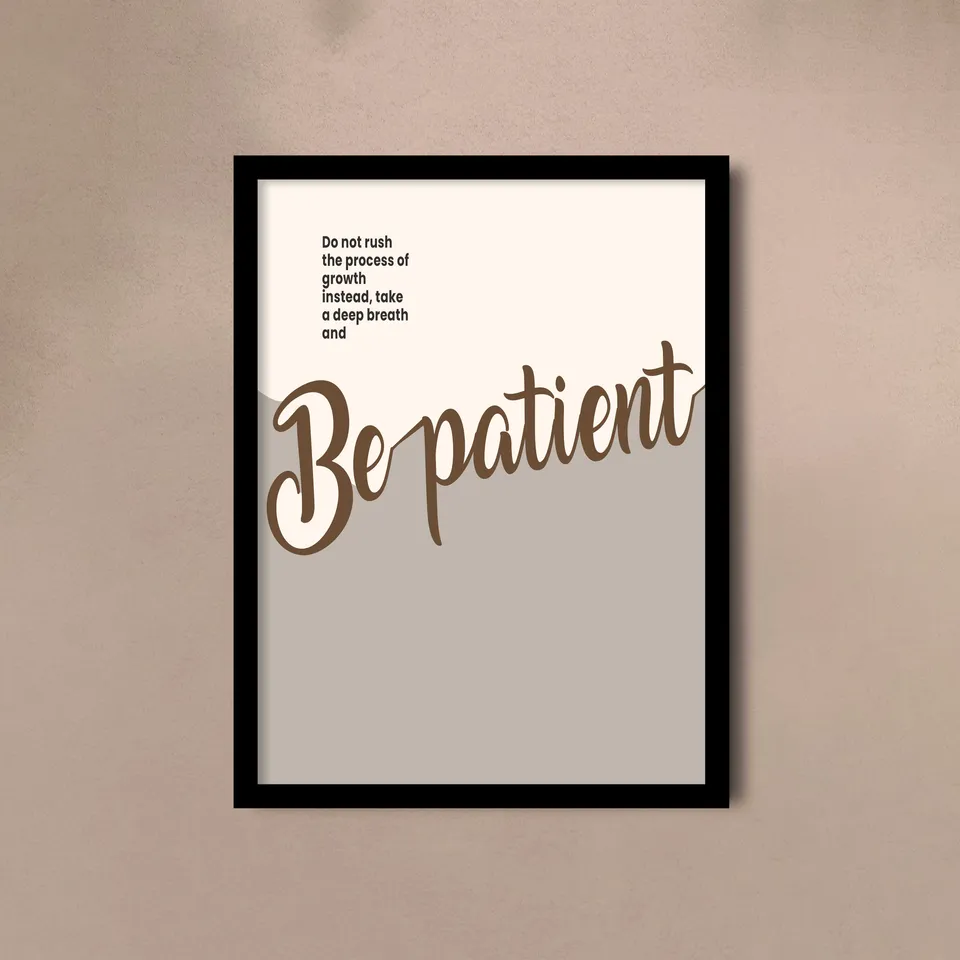 Inspirational Word Wall Painting With Frame - Set Of Four media 8