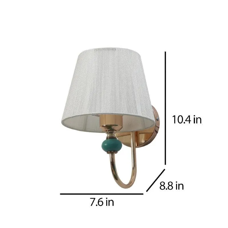Keegan Fabric & Metal Wall Lamp media 6