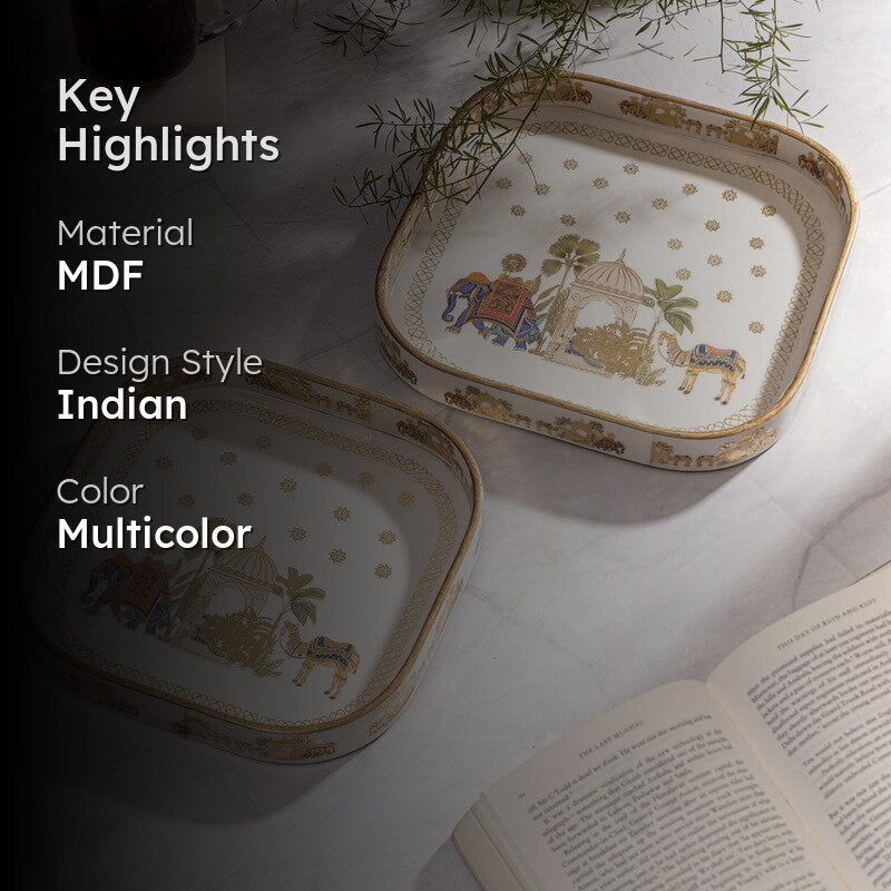 Hathi (E - Shahi Serving Tray) - Set Of Two media 2