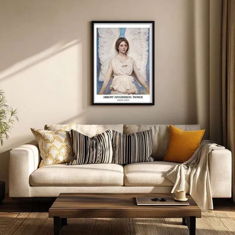 Angel Abott Handerson Thayer Archival Canvas Wall Painting - Black Frame media 3