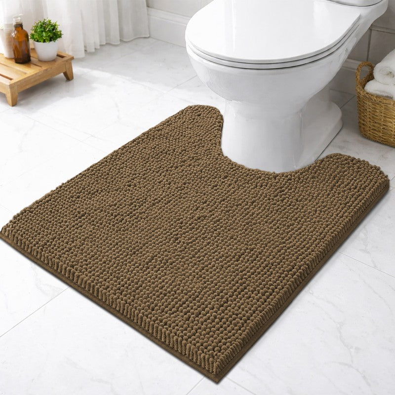 SolidEase Microfiber Bath Mat - Brown