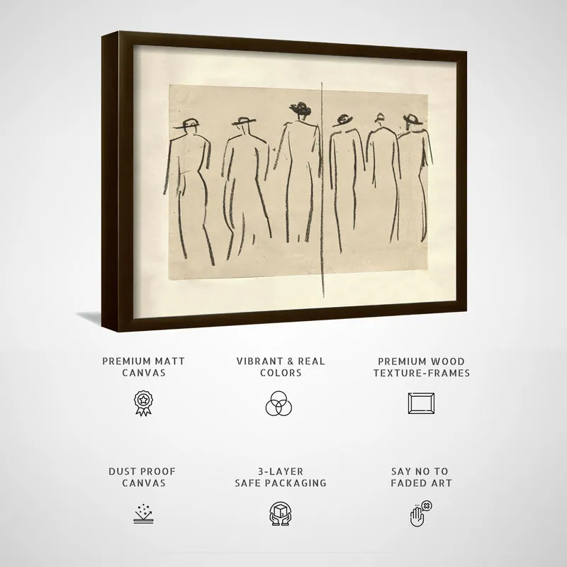 Form In Lines Wood Wall Art With Frame - Black media 5