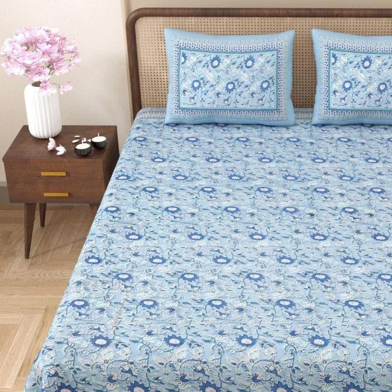 Visiri Printed Cotton Bedsheet - 144 TC media 4