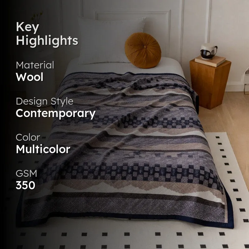 Minimal Weave Wool Blankets - 350 GSM media 2