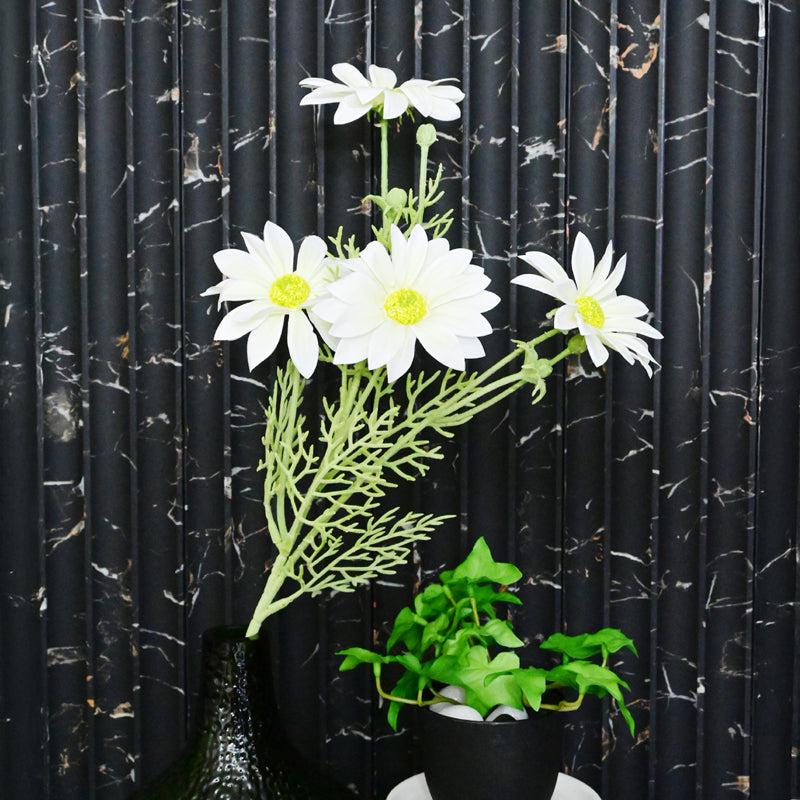 Artificial Gerbera Flower Stick - White media 4