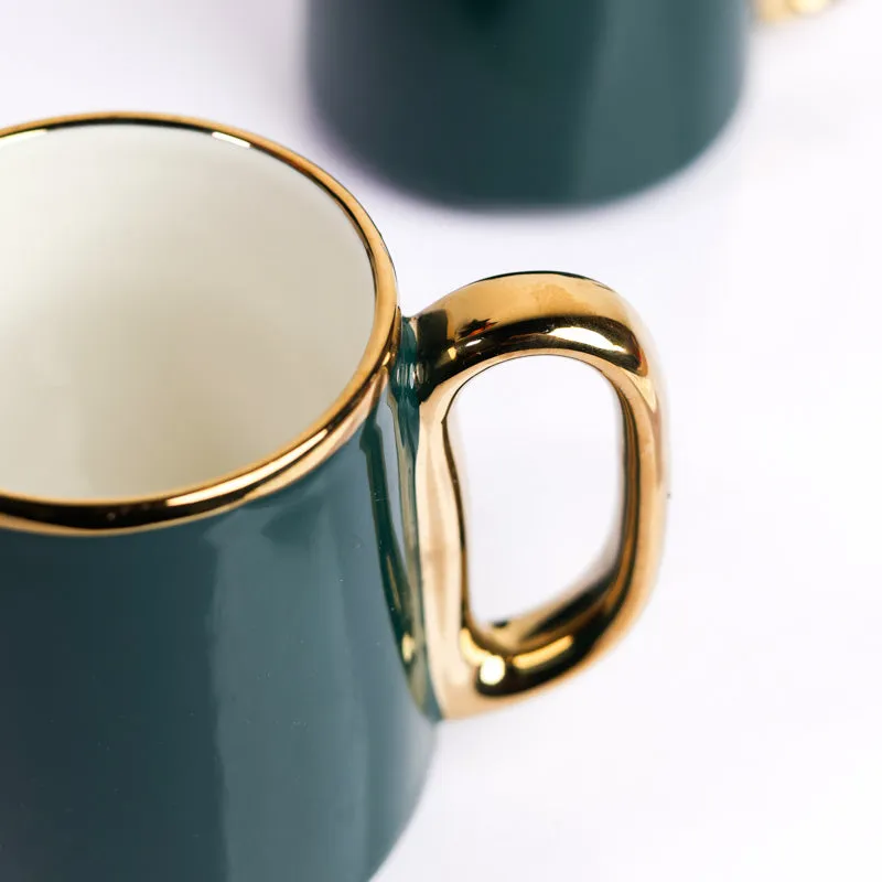 Emerald Porcelain Coffee Mug (380 mL Each) - Set Of Two media 5