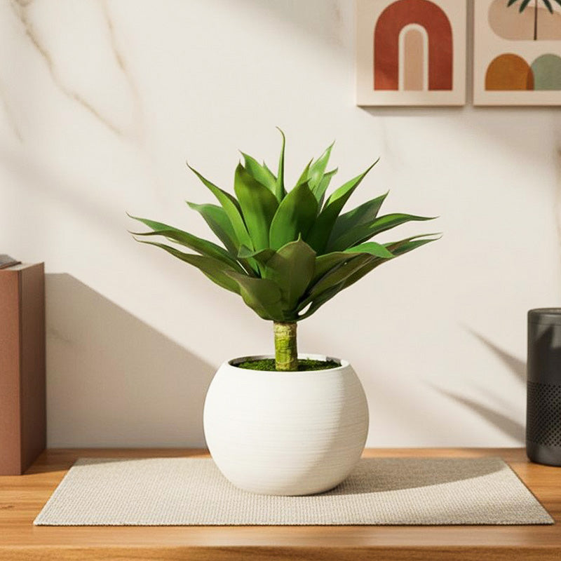 Urban Eden Artificial Plant With Black Plastic Pot