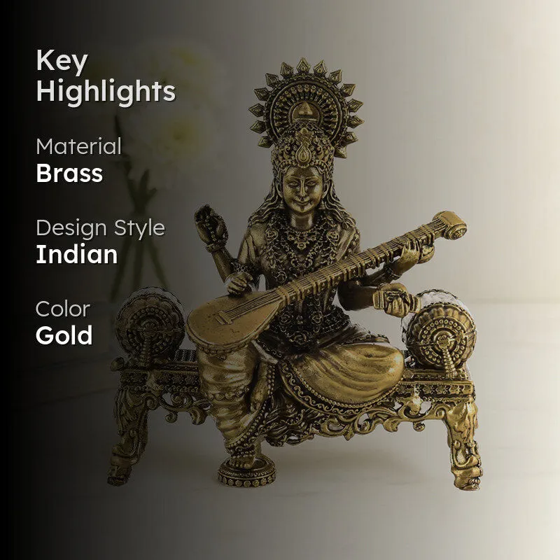 Veena Vahini Saraswati Brass Idol media 2