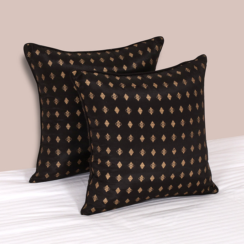 Starry Night Printed Cushion Cover - Set Of Two