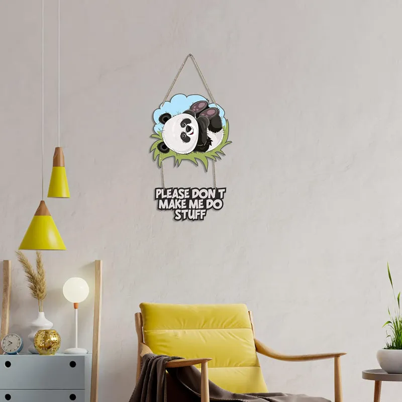 Tired Panda Polyester & MDF Wall Hanging media 4