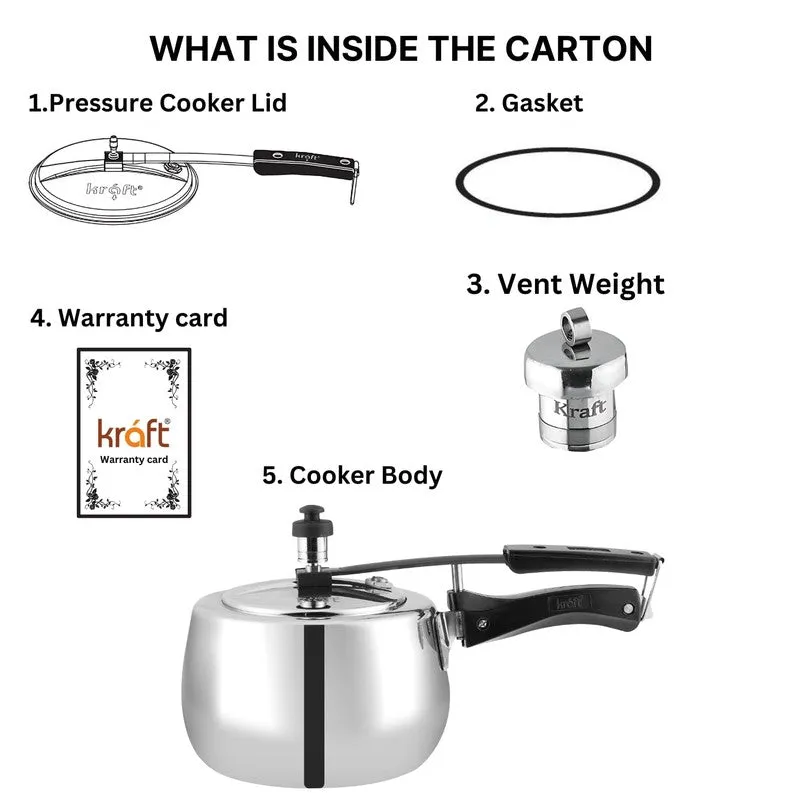 Kraft Power Steam Pressure Cooker - 2000 mL media 10