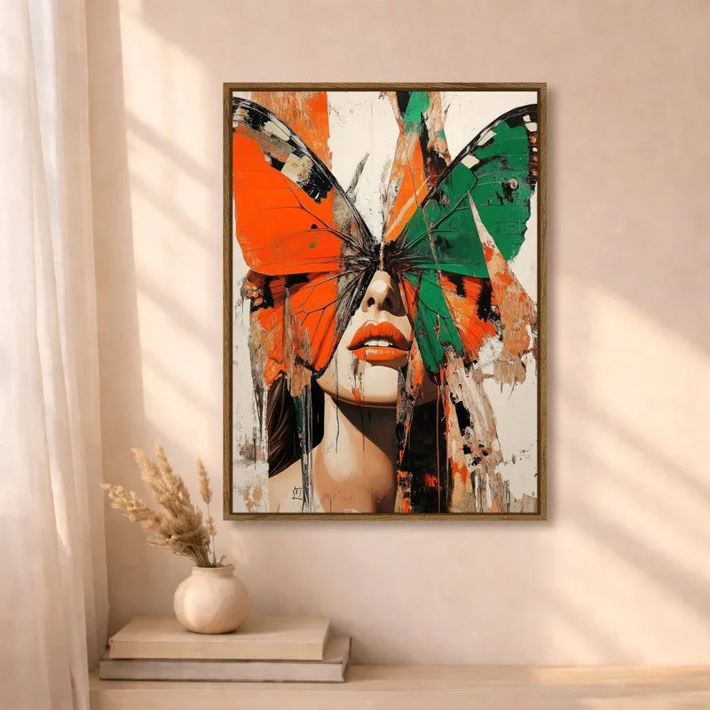Modern She Canvas Wall Art With Frame media 4