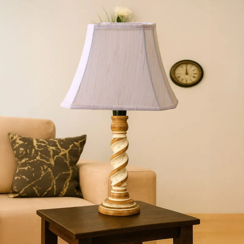 Modera Ryno Wooden Table Lamp - OffWhite media 4