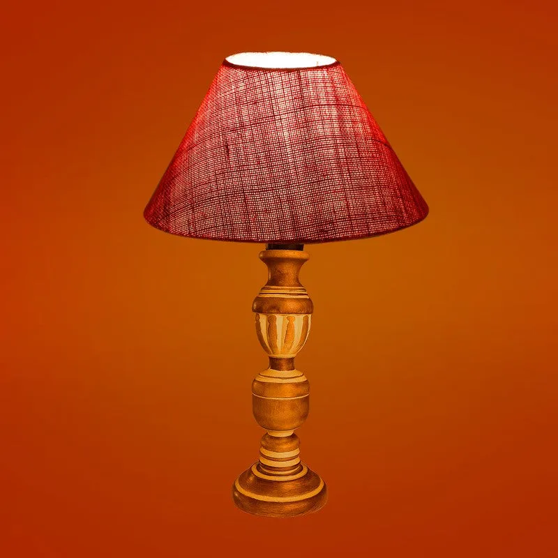Zenrae Drift Wooden Table Lamp - Pink media 7